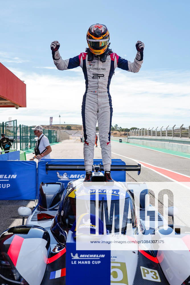AUTO - MLC 2026 - PORTIMAO PEUGEOT Enzo (fra), R-ace GP, Duqueine D09 - Toyota, LMP3, portrait podium, portrait celebration during the 6th round of the 2026 Michelin Le Mans Cup on the Autodromo Internacional do Algarve from October 8 to 10, 2026 in Portimao, Portugal - PortimaoPortugal