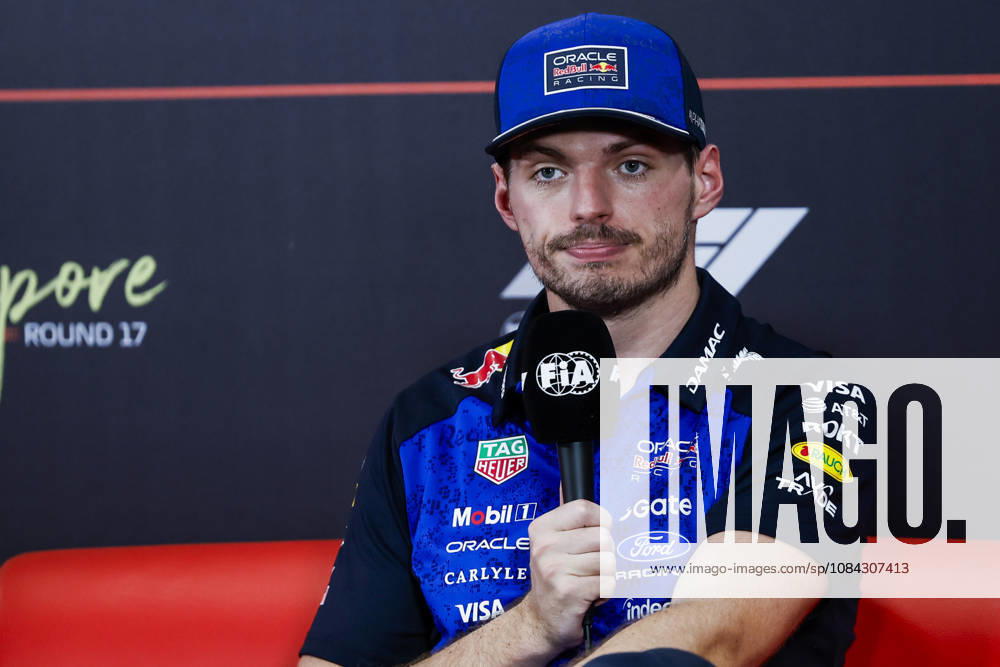 F1 - SINGAPORE GRAND PRIX 2026 Post Sprint Race, press conference, PK, Pressekonferenz VERSTAPPEN Max (nld), Red Bull Racing Ford RB22, portrait during the 2026 Formula 1 Singapore Grand Prix, 17th round of the 2026 Formula One World Championship, WM, Weltmeisterschaft from October 9 to 11, 2026 on the Marina Bay Street Circuit, in Singapore, Singapore - SingaporeSingapore