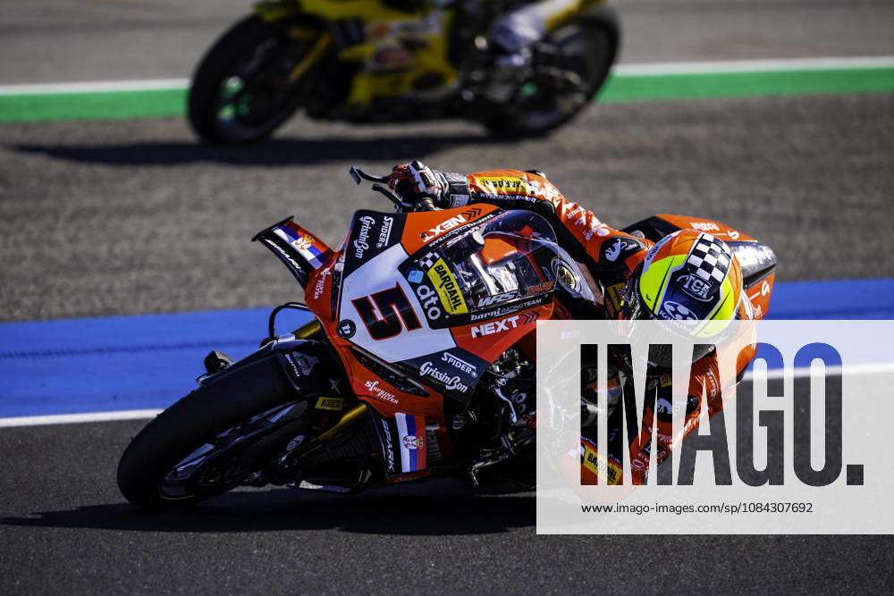 Yari Montella of Barni Spark Racing Team in action during the Superpole of the FIM Superbike World Championship, WM, Weltmeisterschaft at Circuito Estoril on October 10, 2026 in Cascais, Portugal. Motorsports 2026: WorldSBK - Tissot Estoril Round - ZUMAr200 20261010_zsp_r200_018