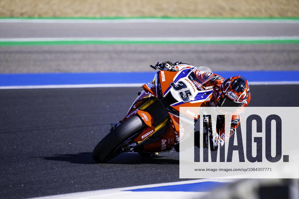 Somkiat Chantra of Honda HRC in action during the Superpole of the FIM Superbike World Championship, WM, Weltmeisterschaft at Circuito Estoril on October 10, 2026 in Cascais, Portugal. Motorsports 2026: WorldSBK - Tissot Estoril Round - ZUMAr200 20261010_zsp_r200_029
