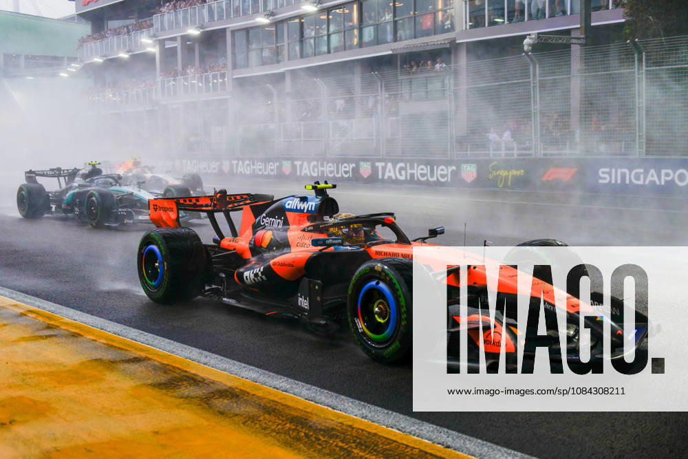 10th October 2026; Marina Bay, Singapore; Formula 1, Singapore Grand Prix, Sprint Race and Qualifying Day; Lando Norris (1) of Great Britain and McLaren Mastercard F1 Team DavidxAsh