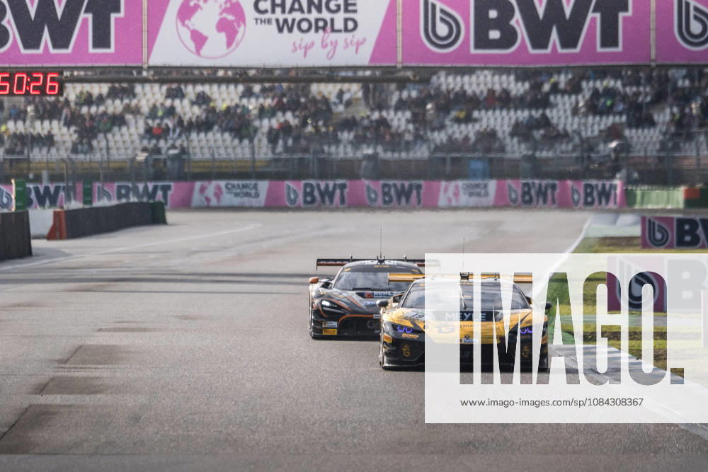 GER, Motorsport, ADAC DTM, Saison 2026, Hockenheimring Maximilian Paul ( Deutschland, TGI Team by GRT, Grasser, Lamborghini Temerario GT3, 19 ) vor Ben Dörr ( Deutschland, Dörr Motorsport, McLaren 720S GT3 Evo, 25 ) beim DTM Finalwochenende am Hockenheimring Hockenheim Hockenheimring Baden-Württemberg Deutschland