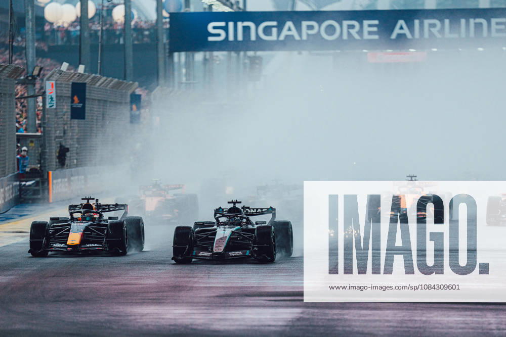 Formula 1 Singapore Airlines Singapore Grand Prix 3Max Verstappen (Oracle Red Bull Racing, 03) 63George Russell (Mercedes AMG Petronas Formula One Team, 63) 16Charles Leclerc (Scuderia Ferrari HP, 16) 44Lewis Hamilton (Scuderia Ferrari HP, 44) 1Lando Norris (McLaren Formula 1 Team, 01 ) 81Oscar Piastri (McLaren Formula 1 Team, 81) in Sprint Race at the Formula 1 Singapore Airlines Singapore Grand Prix 2026 10 10 2026