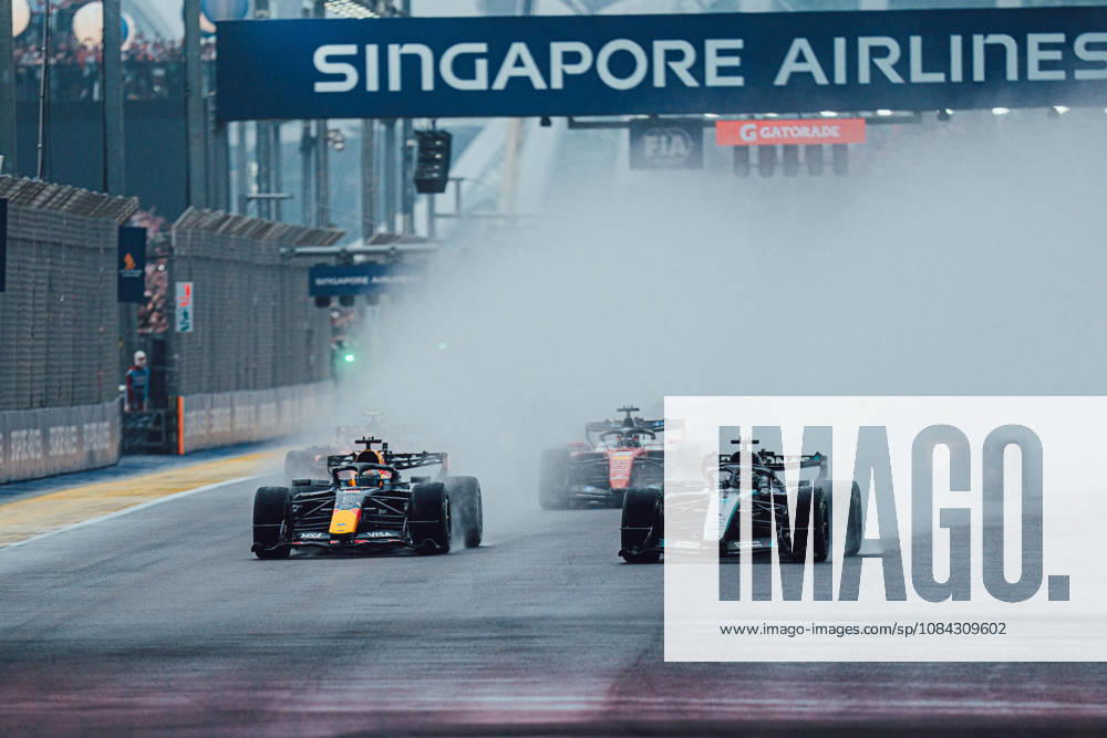 Formula 1 Singapore Airlines Singapore Grand Prix 3Max Verstappen (Oracle Red Bull Racing, 03) 63George Russell (Mercedes AMG Petronas Formula One Team, 63) 16Charles Leclerc (Scuderia Ferrari HP, 16) 44Lewis Hamilton (Scuderia Ferrari HP, 44) 1Lando Norris (McLaren Formula 1 Team, 01 ) 81Oscar Piastri (McLaren Formula 1 Team, 81) in Sprint Race at the Formula 1 Singapore Airlines Singapore Grand Prix 2026 10 10 2026