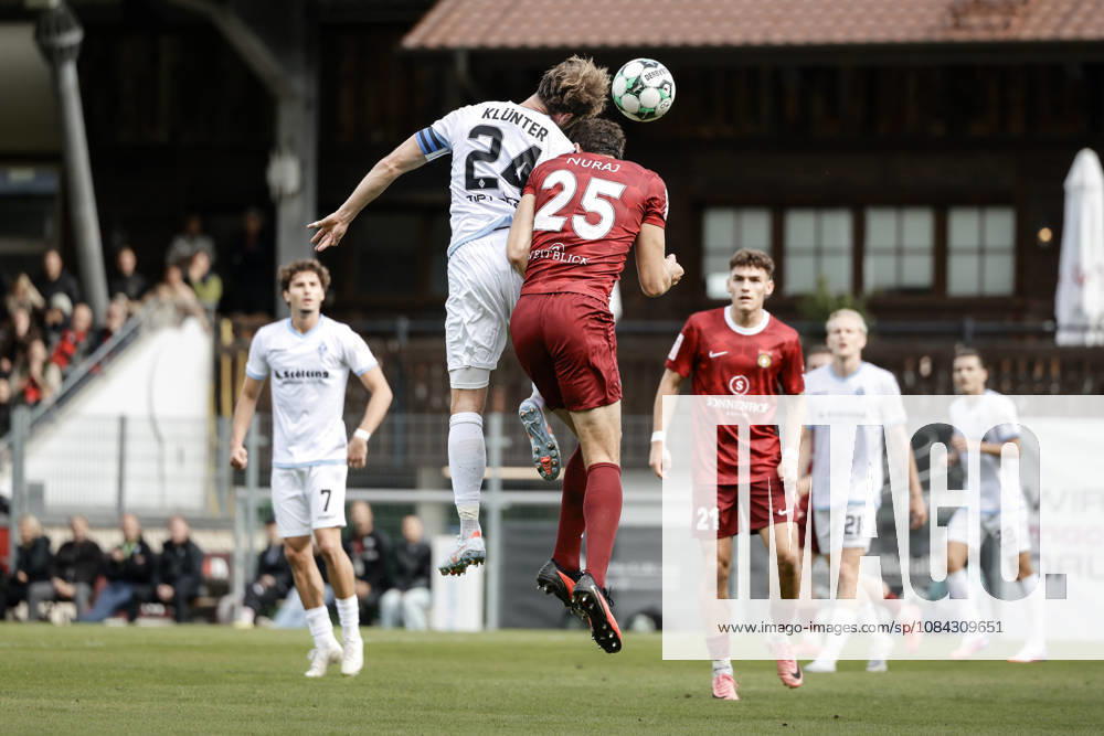 Fussball 3.Liga, SG Sonnenhof Grossaspach - SV Waldhof Mannheim v.l. Lukas Klünter (SV Waldhof Mannheim, 24) per Kopf zu vorläge zum 1:2