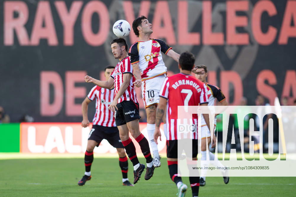 ESP: LaLiga EA Sports Rayo Vallecano v Athletic Club Benat Gerenabarrena of Athletic and Sergio Camello of Rayo Vallecano during LaLiga EA Sports between Rayo Vallecano v Athletic Club played at Vallecas Stadium in Madrid on October 10, 2026 in Spain Spain Futbol
