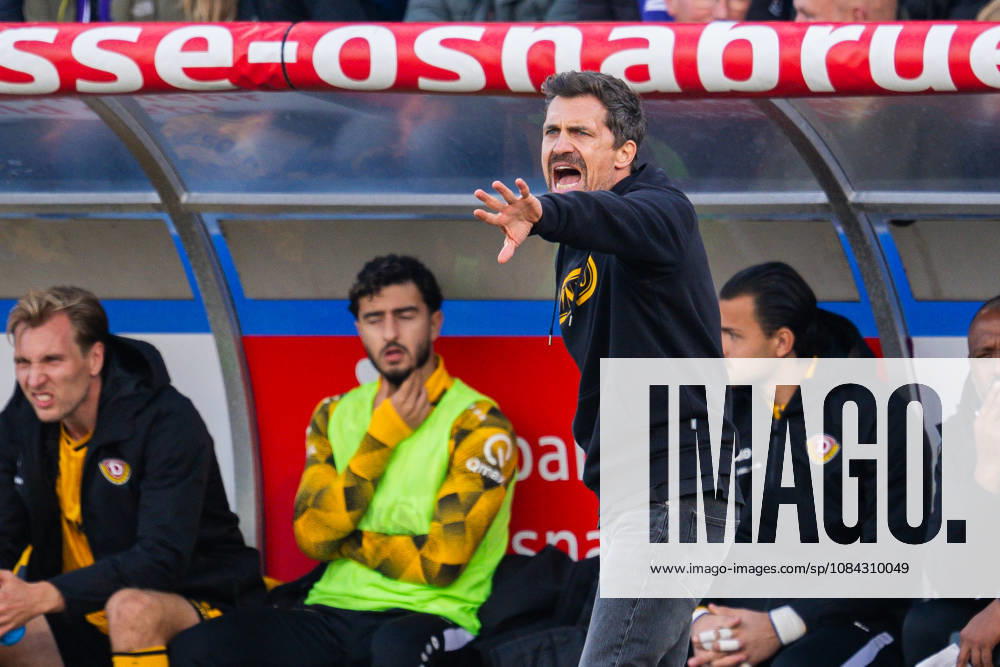 Fußball, 2026 2027, 2. Bundesliga, 7. Spieltag, VfL Osnabrück - SG Dynamo Dresden: Thomas Stamm (Trainer - Dresden) DFL REGULATIONS PROHIBIT ANY USE OF PHOTOGRAPHS AS IMAGE SEQUENCES AND OR QUASI-VIDEO.