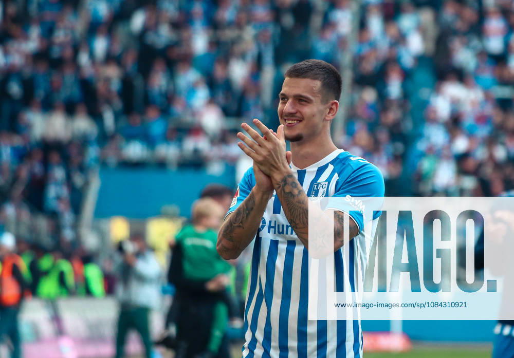 Deutschland: Fussball 2. Bundesliga 2026 2027, 7. Spieltag - 1. FC Magdeburg vs Hannover 96 - Avnet Arena (Magdeburg): Siegesjubel Mateusz Żukowski Mateusz Zukowski (1. FC Magdeburg, 22)