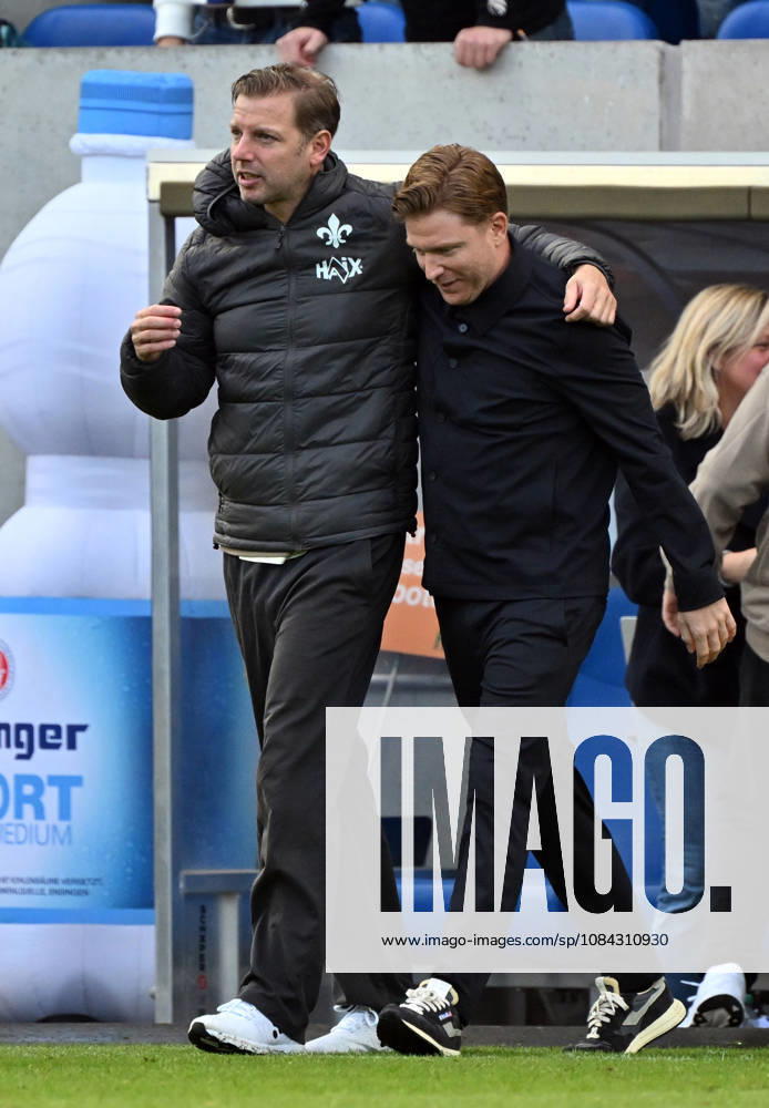 Fussball 2.Bundesliga, SV Darmstadt 98 - Energie Cottbus v.l. Trainer Florian Kohfeldt (SV Darmstadt 98), Sportlicher Leiter Paul Fernie (SV Darmstadt 98) Darmstadt