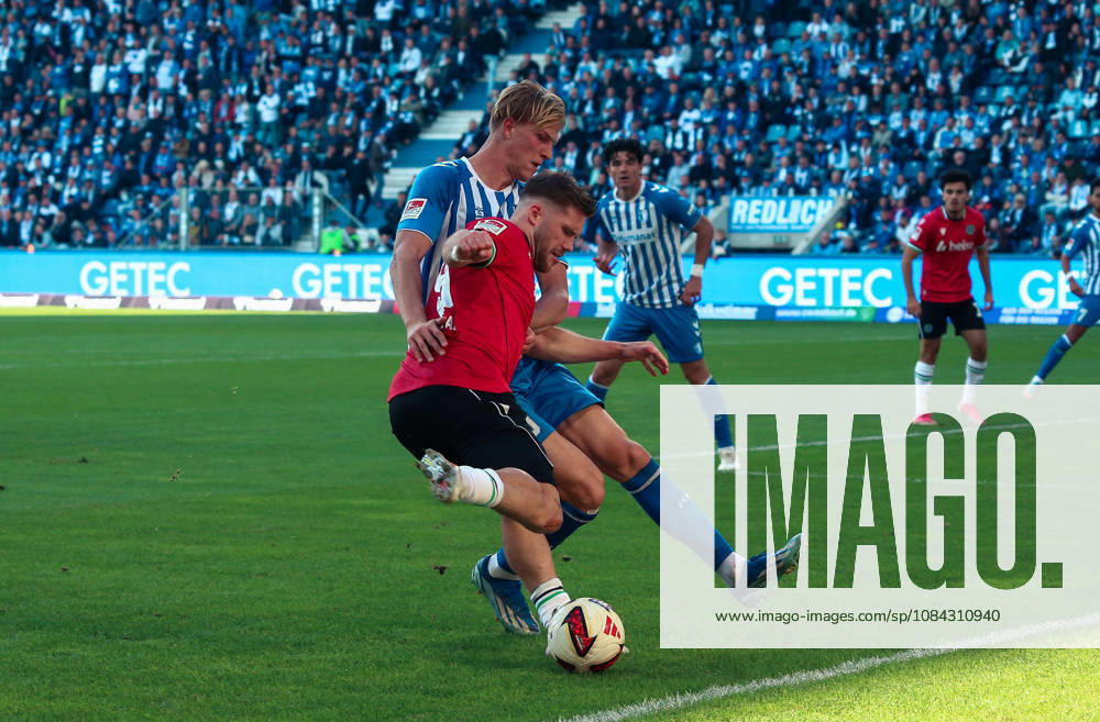Deutschland: Fussball 2. Bundesliga 2026 2027, 7. Spieltag - 1. FC Magdeburg vs Hannover 96 - Avnet Arena (Magdeburg): am Ball Benjamin Källman Benjamin Kaellman (Hannover 96, 9)