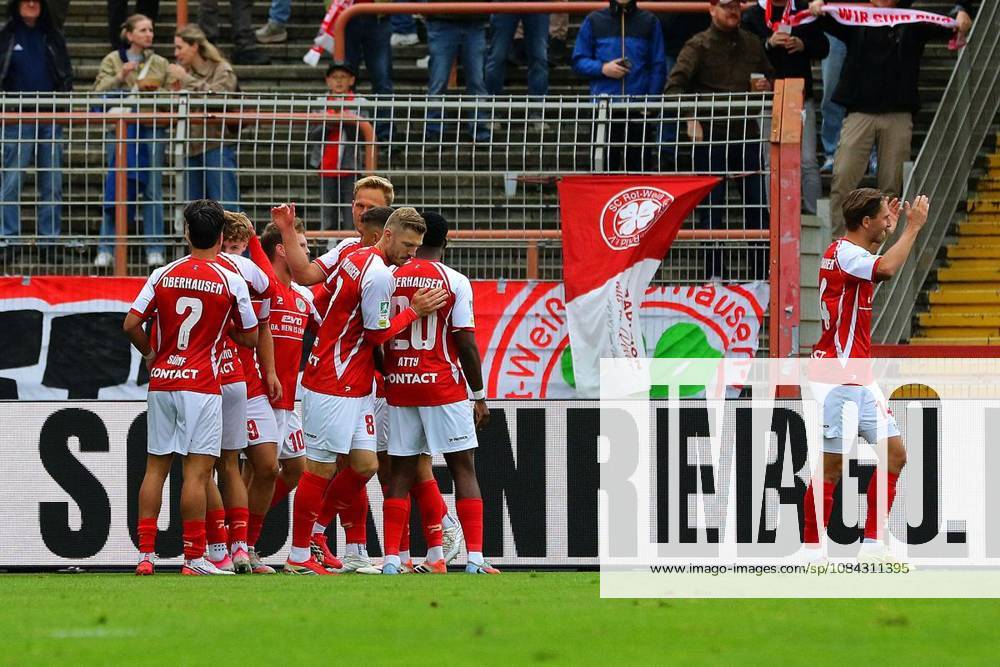 Torjubel Timur Kesim nach dem 1:0. RWO - 1. FC Bocholt Ort: Oberhausen, Stadion Niederrhein Datum: 10.10.2026 Deutschland NRW Oberhausen