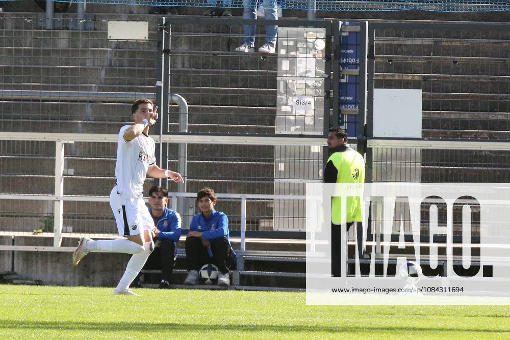 Frankfurt am Main, PSD Bank Arena Regionalliga Südwest Saison 2026 2027 FSV Frankfurt - SV Sandhausen Torjubel nach dem Tor zum 1:2 durch Mert Tasdelen (Sandhausen)