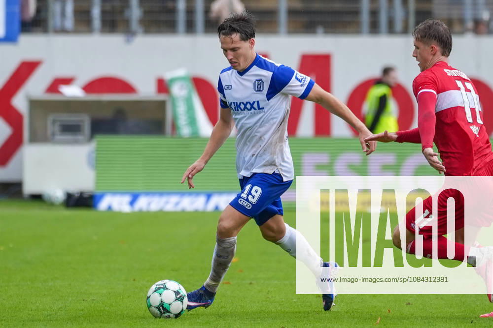 Deutschland: Fussball, 3. Liga, 8. Spieltag, Hänsch-Arena, Meppen, Emsland, Niedersachsen, SV Meppen vs. VfB Stuttgart U21, U 21 VfB Stuttgart II: Luis Sprekelmeyer (SV Meppen, 19)