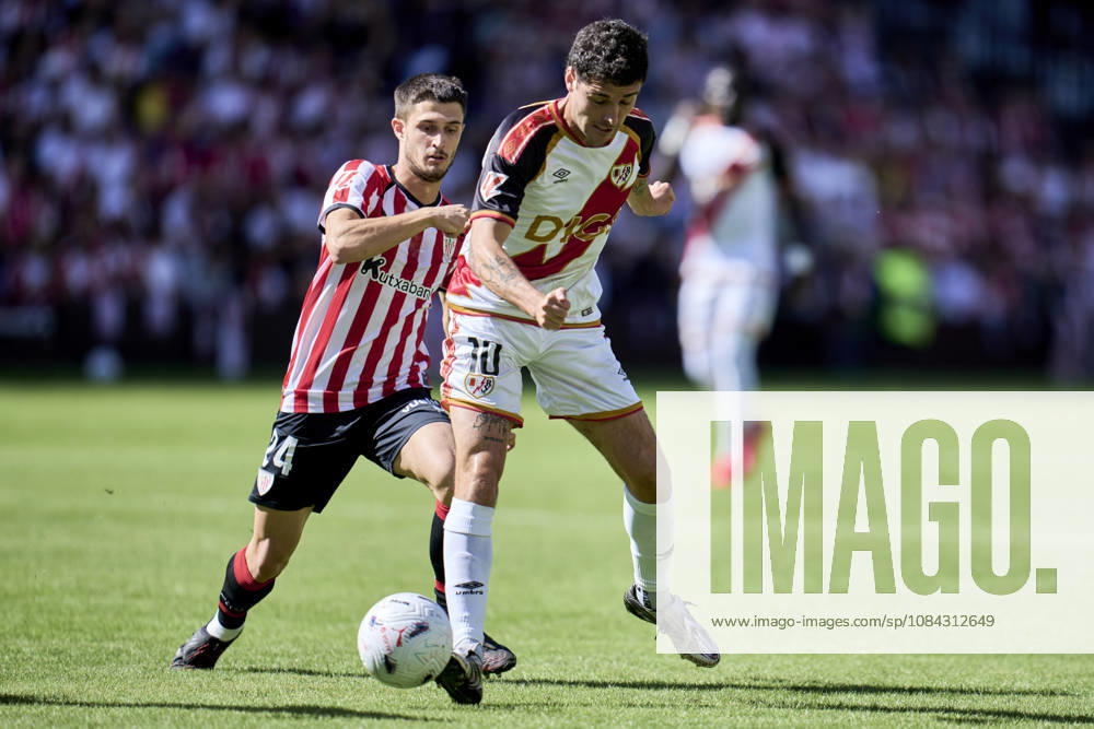 Sergio Camello of Rayo Vallecano in action during the Spanish League, LaLiga EA Sports, football match played between Rayo Vallecano and Athletic Club at Vallecas stadium on October 10, 2026, in Madrid, Spain. Rayo Vallecano V Athletic Club - LaLiga EA Sports - ZUMAa181 20261010_zaa_a181_007