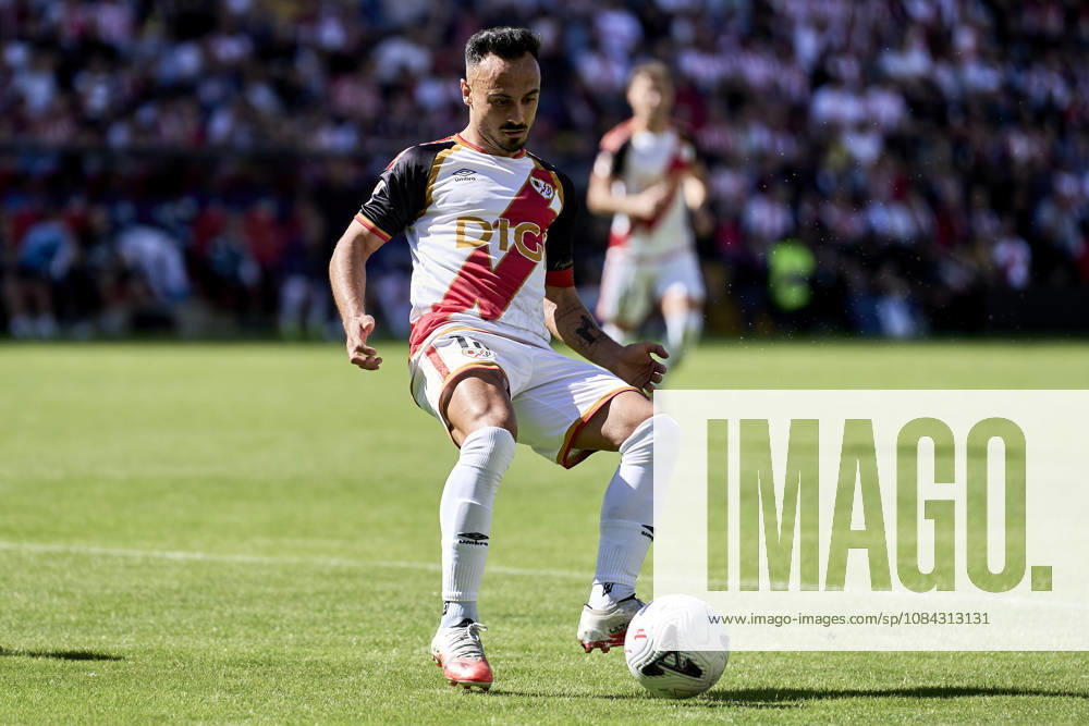 Alvaro Garcia of Rayo Vallecano in action during the Spanish League, LaLiga EA Sports, football match played between Rayo Vallecano and Athletic Club at Vallecas stadium on October 10, 2026, in Madrid, Spain. Madrid Spain - ZUMAa181 20261010_zaa_a181_002