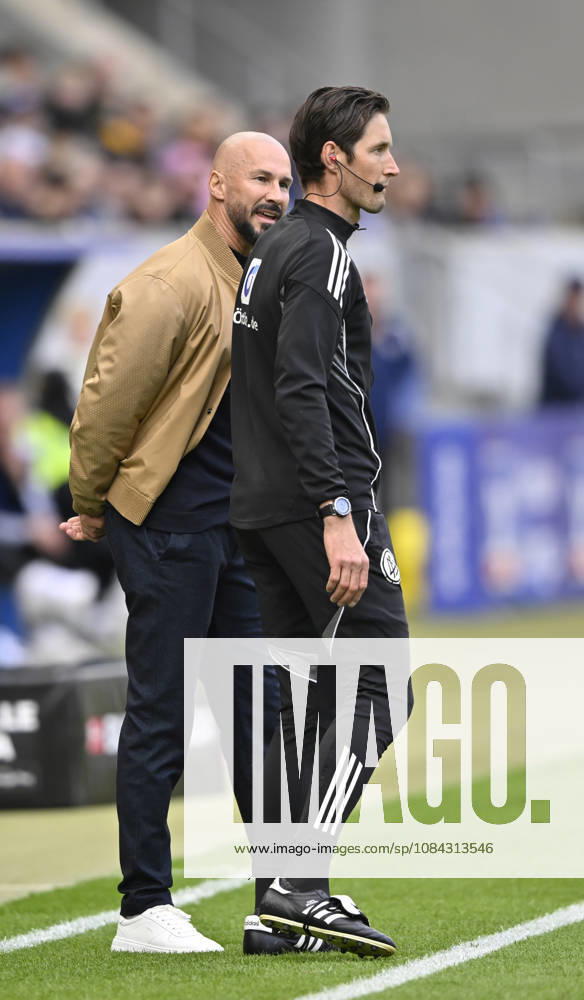 Trainer Coach Christian Ilzer TSG 1899 Hoffenheim sauer im Gespraech Diskussion mit Vierter Offizieller Schiedsrichter Referee Schiedsrichter Referee Dr. Matthias Joellenbeck nach Verletzung Ozan Kabak TSG 1899 Hoffenheim (05) Schiedsrichter Referee Harm Osmers schickt Betreuer wegen Kopfverletzung vom Fels TSG 1899 Hoffenheim vs Hamburger SV HSV 10.10.2026 DFL REGULATIONS PROHIBIT ANY USE OF PHOTOGRAPHS AS IMAGE SEQUENCES AND OR QUASI-VIDEO TSG 1899 Hoffenheim vs Hamburger SV HSV