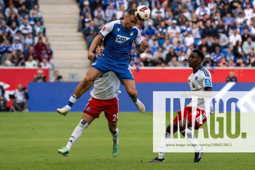 Tim Lemperle (TSG 1899 Hoffenheim). Deutschland, Sinsheim, 10.10.2026, Fussball, Bundesliga: TSG 1899 Hoffenheim vs Hamburger SV, Saison 2026 2027, 5. Spieltag, SNP Arena DFL DFB REGULATIONS PROHIBIT ANY USE OF PHOTOGRAPHS AS IMAGE SEQUENCES AND OR QUASI-VIDEO.