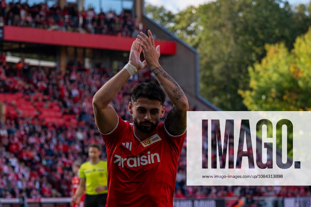 Deutschland: Fussball 1. Bundesliga, 5. Spieltag 2026 2027, 1.FC Union Berlin - SV Elversberg am 10.10.2026 in Berlin (Stadion An der Alten Försterei): Kastriot Imeri (1. FC Union Berlin, 30) Gestik