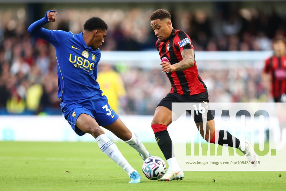 Marcus Tavernier of AFC Bournemouth takes on Josh Acheampong of Chelsea Chelsea v Bournemouth, Premier League, Football, Stamford Bridge, London, UK - 10 Oct 2026London Stamford Bridge United Kingdom