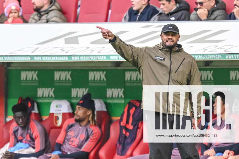 Trainer Vincent Kompany (FC Bayern Muenchen) gestikuliert, gestik waehrend des spiels der 1. Bundesliga zwischen FC Augsburg und FC Bayern Muenchen, WWK Arena am 10. October 2026 in Augsburg, Deutschland. (Foto von Harry Langer DeFodi Images) +++ Trainer Vincent Kompany (FC Bayern Muenchen) gestures during the Bundesliga match between FC Augsburg and FC Bayern Muenchen at WWK Arena on October 10, 2026 in Augsburg, Germany. (Photo by Harry Langer DeFodi Images) DFB DFL REGULATIONS PROHIBIT ANY USE OF PHOTOGRAPHS AS IMAGE SEQUENCES AND OR QUASI-VIDEO. (Photo by Harry Langer DeFodi Images) DFB DFL REGULATIONS PROHIBIT ANY USE OF PHOTOGRAPHS AS IMAGE SEQUENCES AND OR QUASI-VIDEO. -
