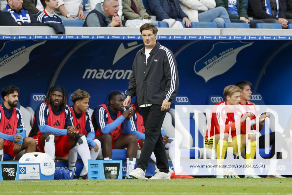 Merlin Polzin (Hamburger SV, Trainer) , Deutschland, Fussball, 1. Bundesliga, 5.Spieltag, 2026 2027, TSG Hoffenheim vs. Hamburger SV, 10.10.2026, Sinsheim SNP Arena Deutschland