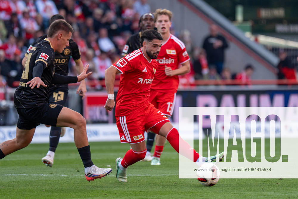 Deutschland: Fussball 1. Bundesliga, 5. Spieltag 2026 2027, 1.FC Union Berlin - SV Elversberg am 10.10.2026 in Berlin (Stadion An der Alten Försterei): Kastriot Imeri (1. FC Union Berlin, 30) am Ball