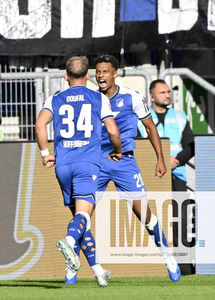 Vermeintliches TOR zum 1:1 Bambase Conte TSG 1899 Hoffenheim (20) wegen Foul im Vorfeld aberkannt Torjubel Vladimir Coufal TSG 1899 Hoffenheim (34) TSG 1899 Hoffenheim vs Hamburger SV HSV 10.10.2026 DFL REGULATIONS PROHIBIT ANY USE OF PHOTOGRAPHS AS IMAGE SEQUENCES AND OR QUASI-VIDEO TSG 1899 Hoffenheim vs Hamburger SV HSV