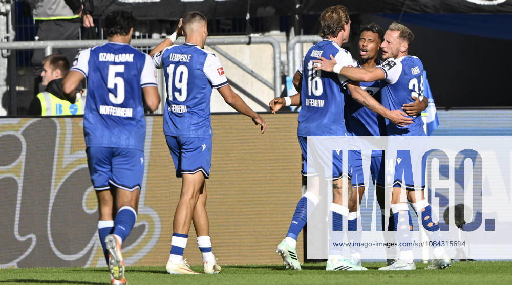 Vermeintliches TOR zum 1:1 Bambase Conte TSG 1899 Hoffenheim (20) wegen Foul im Vorfeld aberkannt Torjubel Vladimir Coufal TSG 1899 Hoffenheim (34) Wouter Burger TSG 1899 Hoffenheim (18) Tim Lemperle TSG 1899 Hoffenheim (19) Ozan Kabak TSG 1899 Hoffenheim (05) TSG 1899 Hoffenheim vs Hamburger SV HSV 10.10.2026 DFL REGULATIONS PROHIBIT ANY USE OF PHOTOGRAPHS AS IMAGE SEQUENCES AND OR QUASI-VIDEO TSG 1899 Hoffenheim vs Hamburger SV HSV