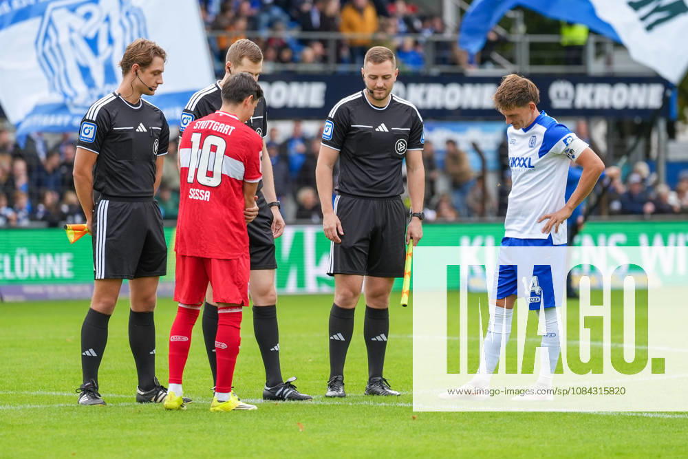 Deutschland: Fussball, 3. Liga, 8. Spieltag, Hänsch-Arena, Meppen, Emsland, Niedersachsen, SV Meppen vs. VfB Stuttgart U21, U 21 VfB Stuttgart II: Platzwahl