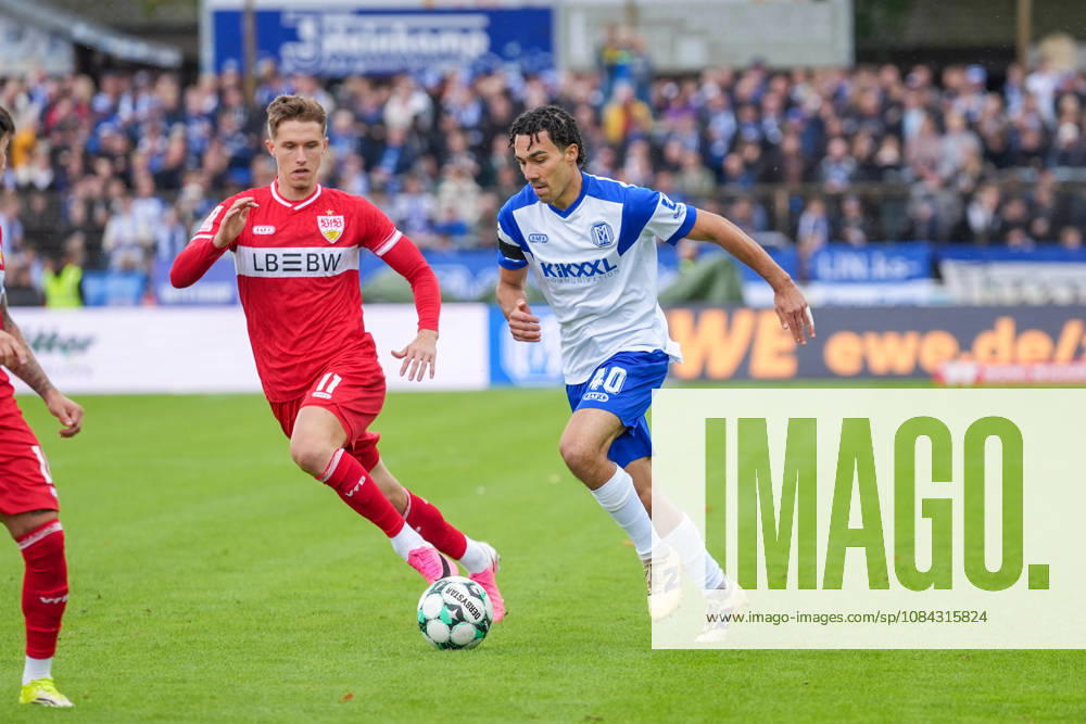 Deutschland: Fussball, 3. Liga, 8. Spieltag, Hänsch-Arena, Meppen, Emsland, Niedersachsen, SV Meppen vs. VfB Stuttgart U21, U 21 VfB Stuttgart II: Niclas Nadj (SV Meppen, 40)