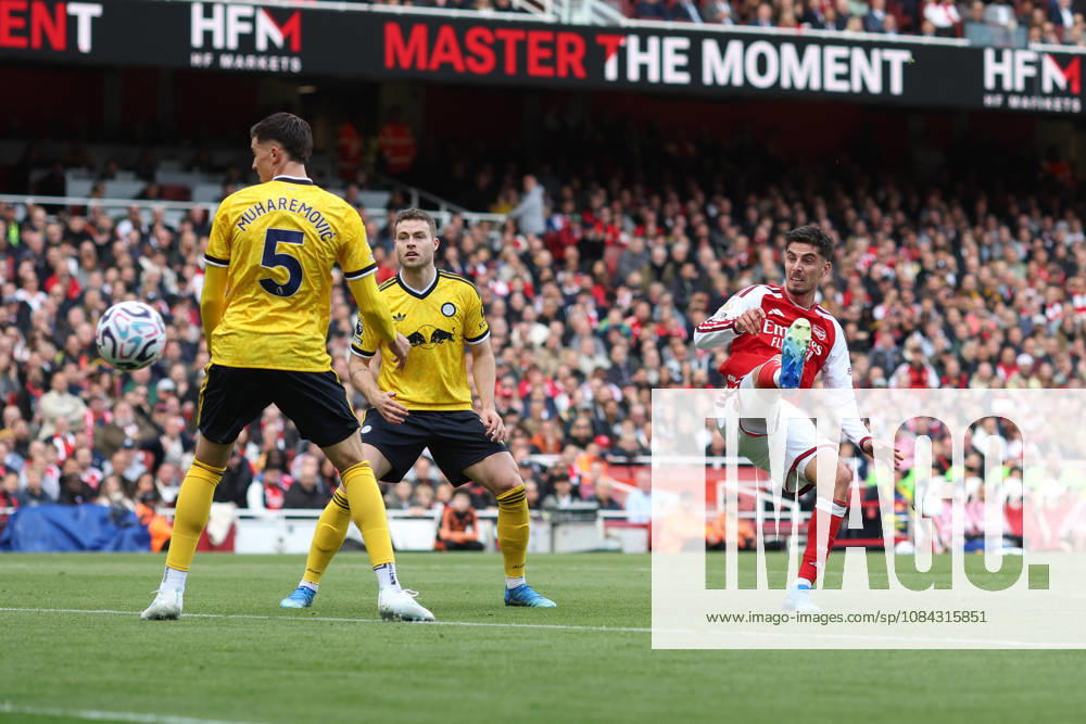 Arsenal v Leeds United 10 October 2026, London - Premier League Football - Arsenal v Leeds United - Kai Havertz of Arsenal heads wide - Photo: Charlotte Wilson Offside. London UK