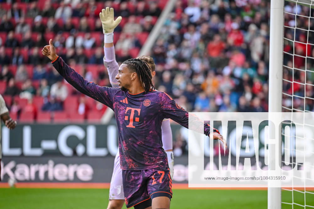 Michael Olise (FC Bayern Muenchen) gestikuliert, gestik waehrend des spiels der 1. Bundesliga zwischen FC Augsburg und FC Bayern Muenchen, WWK Arena am 10. October 2026 in Augsburg, Deutschland. (Foto von Harry Langer DeFodi Images) +++ Michael Olise (FC Bayern Muenchen) gestures during the Bundesliga match between FC Augsburg and FC Bayern Muenchen at WWK Arena on October 10, 2026 in Augsburg, Germany. (Photo by Harry Langer DeFodi Images) DFB DFL REGULATIONS PROHIBIT ANY USE OF PHOTOGRAPHS AS IMAGE SEQUENCES AND OR QUASI-VIDEO. (Photo by Harry Langer DeFodi Images) DFB DFL REGULATIONS PROHIBIT ANY USE OF PHOTOGRAPHS AS IMAGE SEQUENCES AND OR QUASI-VIDEO. -