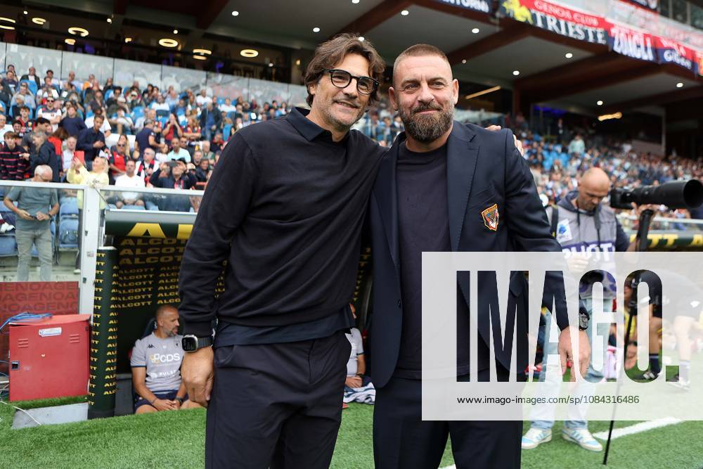 Foto IPP ACGE Genova 10 10 2026 Campionato Serie A 2025 2026 Genoa-Fiorentina nella foto: Paolo Vanoli, Daniele De Rossi Italy Photo Press World Copyright Genova italy Italia ITALY