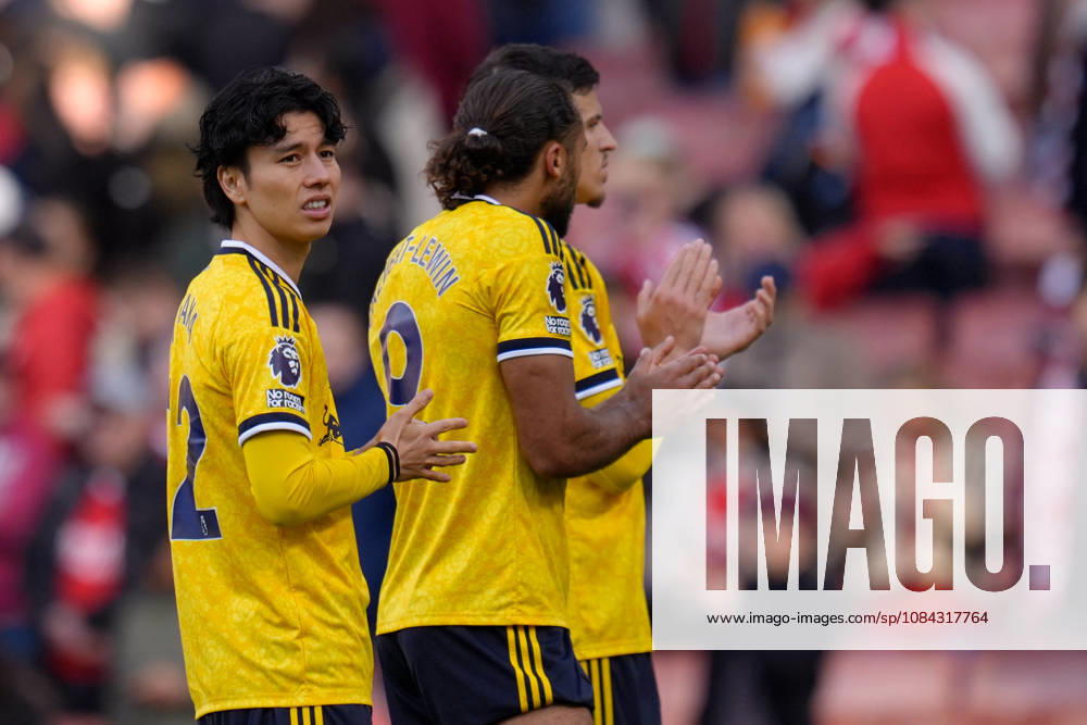 10th October 2026; Emirates Stadium, London, England; Premier League Football, Arsenal versus Leeds United; Ao Tanaka of Leeds United looks dejected at full-time TomxMajor