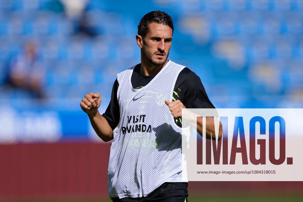 Koke Resurreccion of Atletico de Madrid looks on prior to the LaLiga EA Sports match between Deportivo Alaves and Atletico de Madrid at Mendizorrotza on October 10, 2026, in Vitoria, Spain. Deportivo Alaves V Atletico De Madrid - La Liga EA Sports - ZUMAa181 20261010_zaa_a181_036