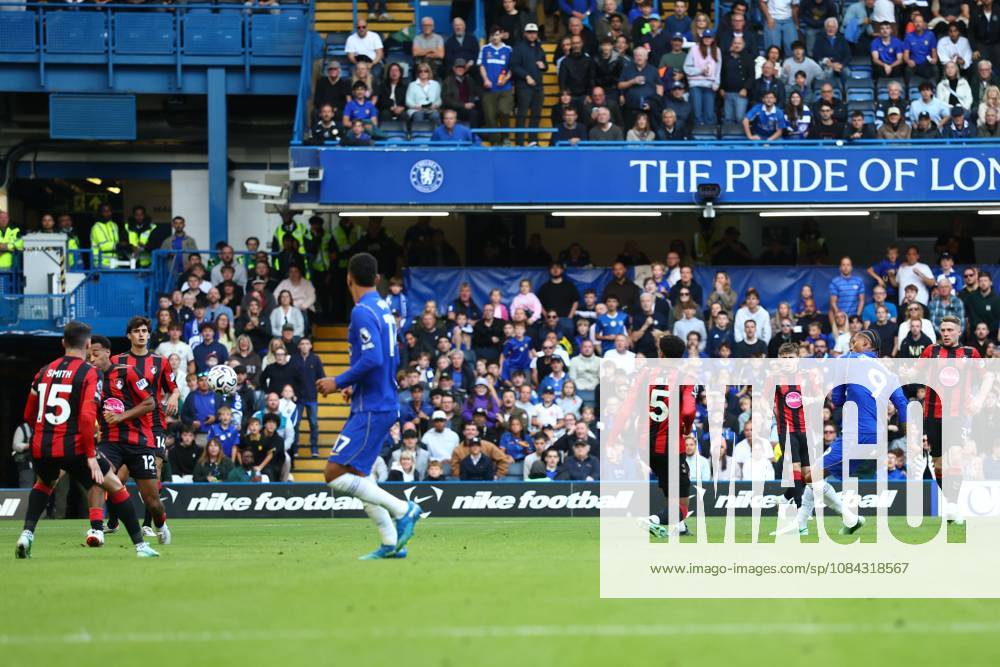 Joao Pedro of Chelsea scoring a goal (3-0) Chelsea v Bournemouth, Premier League, Football, Stamford Bridge, London, UK - 10 Oct 2026London Stamford Bridge United Kingdom
