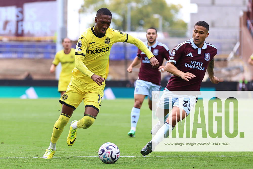 Aston Villa v Brentford, Premier League Jaidon Anthony of Brentford FC runs past Joao Gomes of Aston Villa during the Aston Villa v Brentford Premier League match at Villa Park, Birmingham, England on 10 October 2026 Credit: Ryan Crockett Every Second Media Editorial use only. All images are copyright Every Second Media Limited. No images may be reproduced without prior permission. All rights reserved. Premier League and Football League images are subject to licensing agreements with Football DataCo Limited. see https: www.football-dataco.com