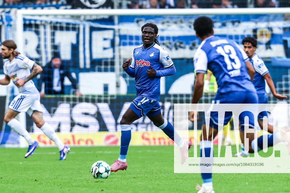 Fussball, 3.Liga Saison 2026 2027 8.Spieltag MSV Duisburg - TSG 1899 Hoffenheim II 10.10.2026, schauinsland-reisen-arena Blessing Miguel Makanda (Hoffenheim, 17) Duisburg schauinsland-reisen-arena Nordrhein-Westfalen Deutschland