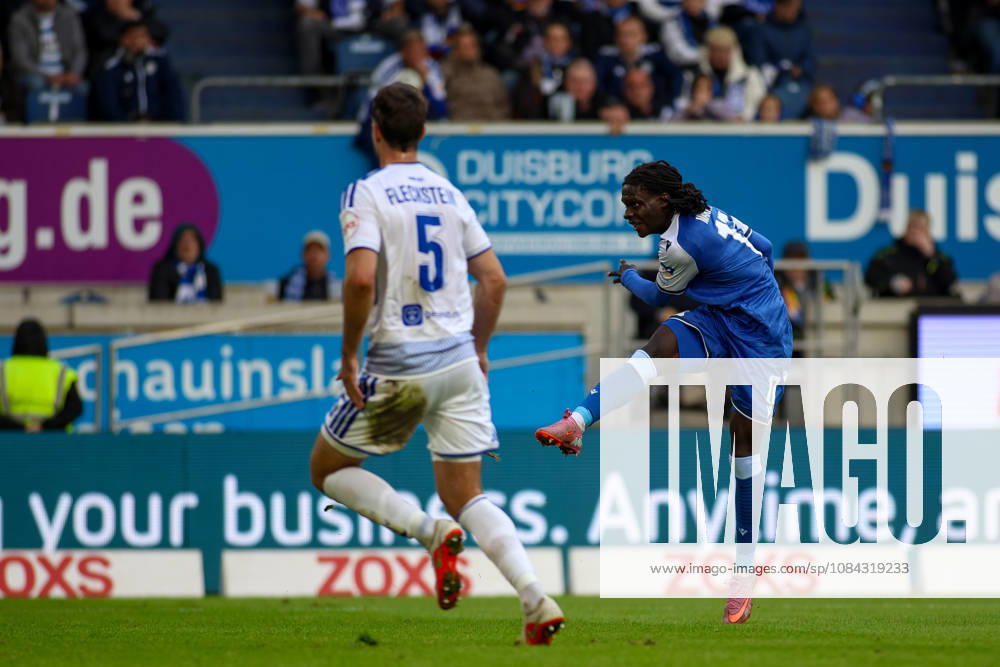 GER, Fussball, Herren, 3. Liga, Saison 2026 2027, MSV Duisburg - TSG Hoffenheim II Blessing Maleko Makanda (TSG II) erzielt das Tor zum 0:2