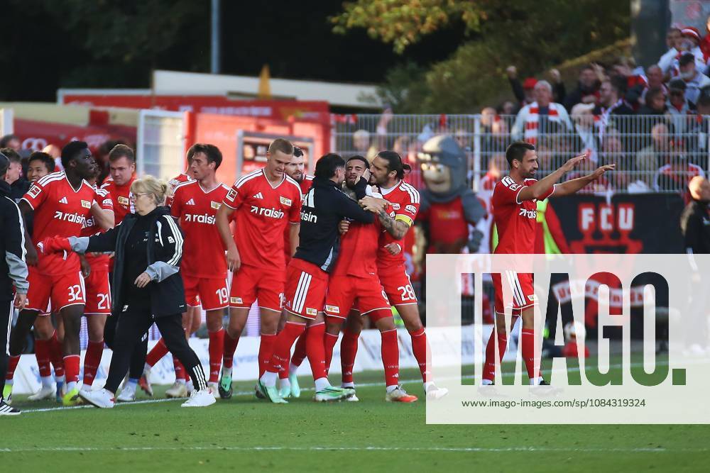 Berlin, Deutschland, 10.10.2026: Stadion Alte Försterei: 5. Spieltag, Saison 2026 27, 1. Fußball-Bundesliga: Union Berlin - SV Elversberg: Torjubel nach dem 1:0 durch Livan Burcu in der 81. Minute.