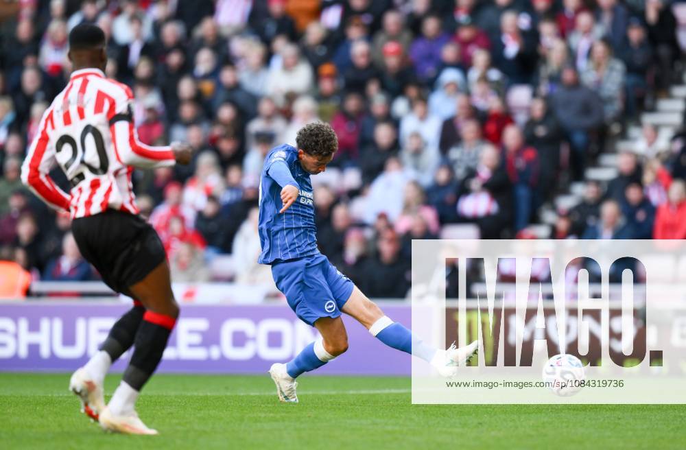 Maxim De Cuyper of Brighton & Hove Albion scores their first goal Sunderland v Brighton & Hove Albion, Premier League, Football, Stadium of Light, Sunderland, UK - 10 Oct 2026Sunderland Stadium of Light United Kingdom