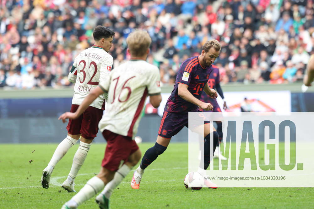 Harry Kane (FC Bayern Muenchen, 09), GER, FC Augsburg vs. FC Bayern Muenchen, Fussball, Bundesliga, 5. Spieltag, Saison 2026 2027, 10.10.2026, , GER, FC Augsburg vs. FC Bayern Muenchen, Fussball, Bundesliga, 5. Spieltag, Saison 2026 2027, 10.10.2026 Augsburg