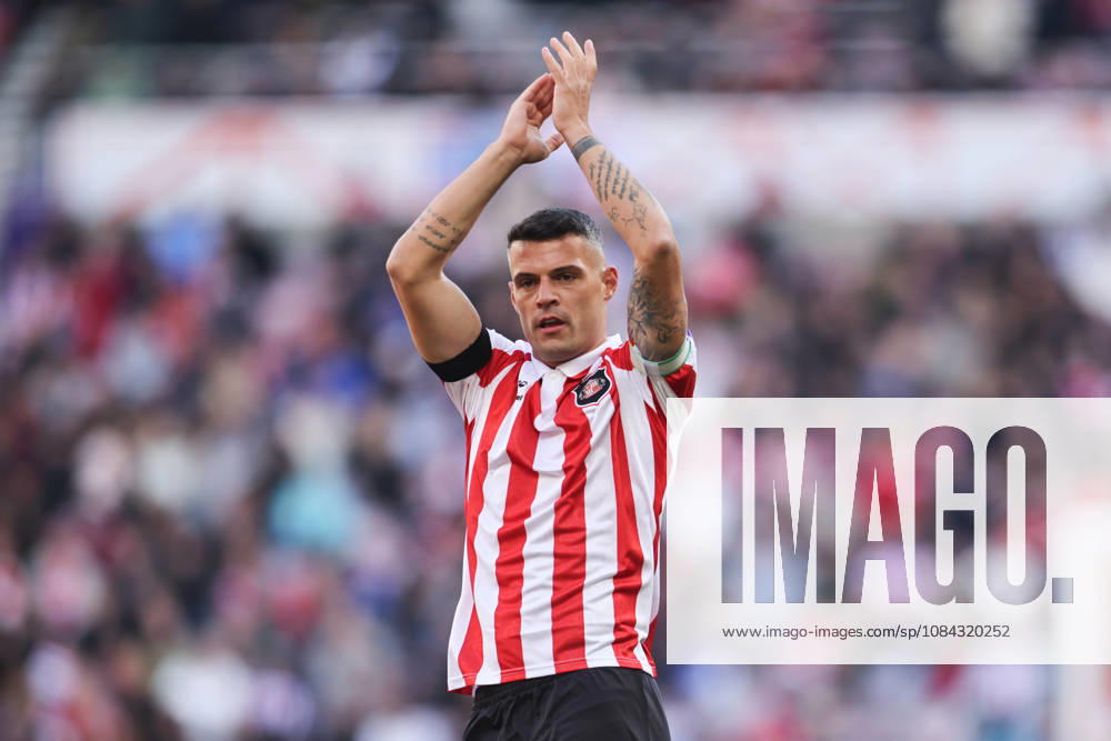 Sunderland v Brighton & Hove Albion - Premier League 2026 27 Granit Xhaka of Sunderland during the Premier League match between Sunderland and Brighton and Hove Albion at the Stadium of Light in Sunderland, on October 10, 2026. Sunderland Tyne and Wear United Kingdom
