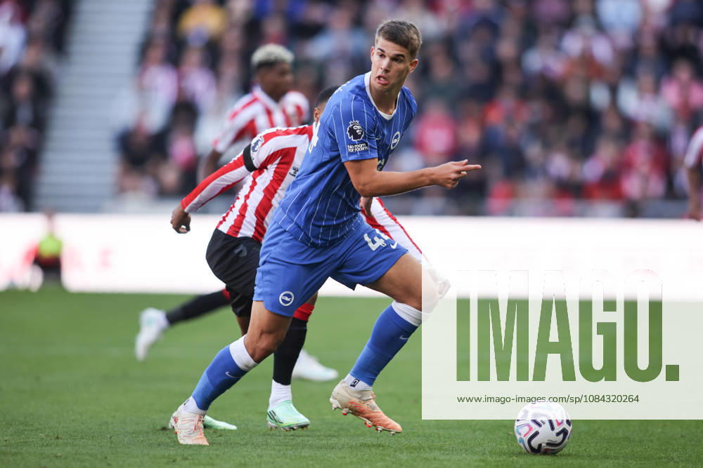 Sunderland v Brighton & Hove Albion - Premier League 2026 27 Luka Vuskovic of Brighton and Hove Albion turns with the ball during the Premier League match between Sunderland and Brighton and Hove Albion at the Stadium of Light in Sunderland, on October 10, 2026. Sunderland Tyne and Wear United Kingdom