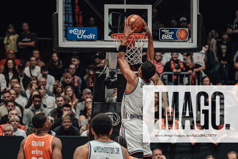 EasyCredit Basketball Bundesliga, 5. Spieltag, Niners Chemnitz -Bayern München 10.10.2026 ab 16:00 Uhr Chemnitz, Chemnitz Arena Im Foto: 01 Oscar da Silva beim Dunking easyCredit Basketball Bundesliga, 5. Spieltag, Niners Chemnitz - Bayern München Chemnitz Sachsen Deutschland