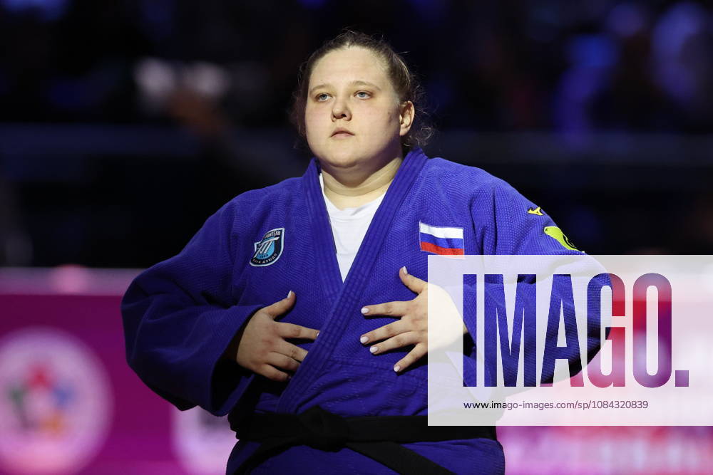 AZERBAIJAN, BAKU - OCTOBER 10, 2026: Russia s Maria Ivanova appears in her heavyweight bout during the 2026 World Judo Championships at the National Gymnastics Arena. Mikhail Sinitsyn TASS 99045334