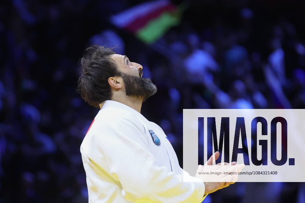 AZERBAIJAN, BAKU - OCTOBER 10, 2026: Russia s Inal Tasoev appears in his heavyweight bout during the 2026 World Judo Championships at the National Gymnastics Arena. Mikhail Sinitsyn TASS 99048547