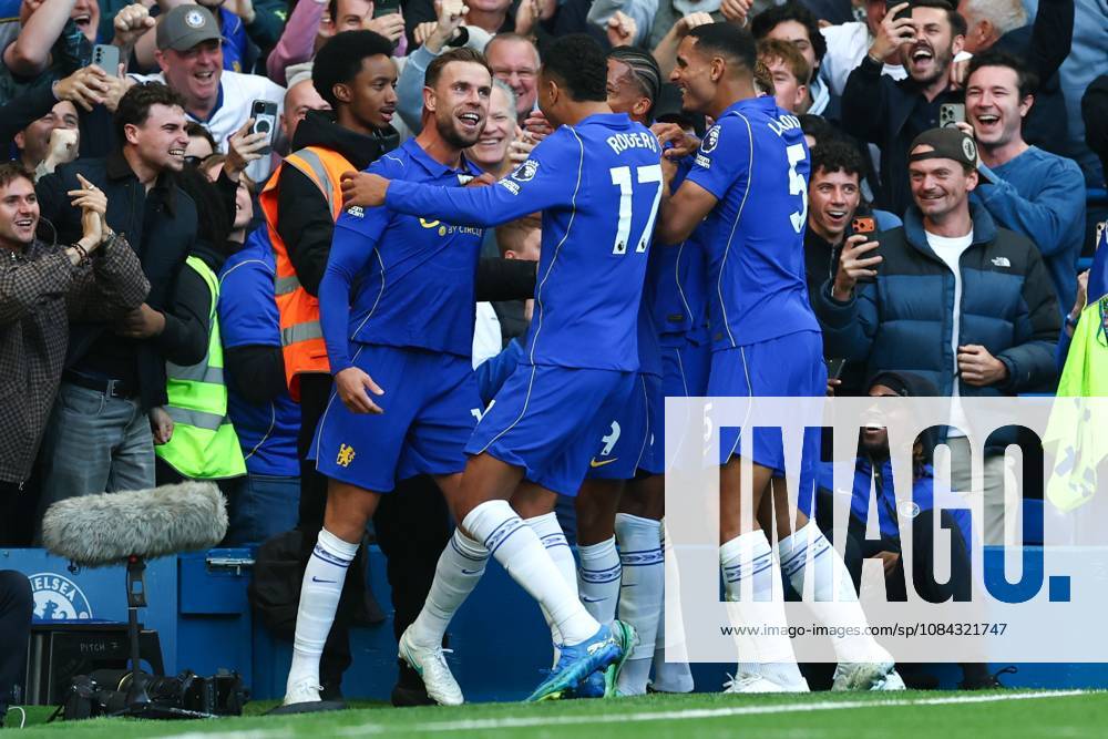 Jordan Henderson of Chelsea celebrates after scoring a goal (5-1) Chelsea v Bournemouth, Premier League, Football, Stamford Bridge, London, UK - 10 Oct 2026London Stamford Bridge United Kingdom