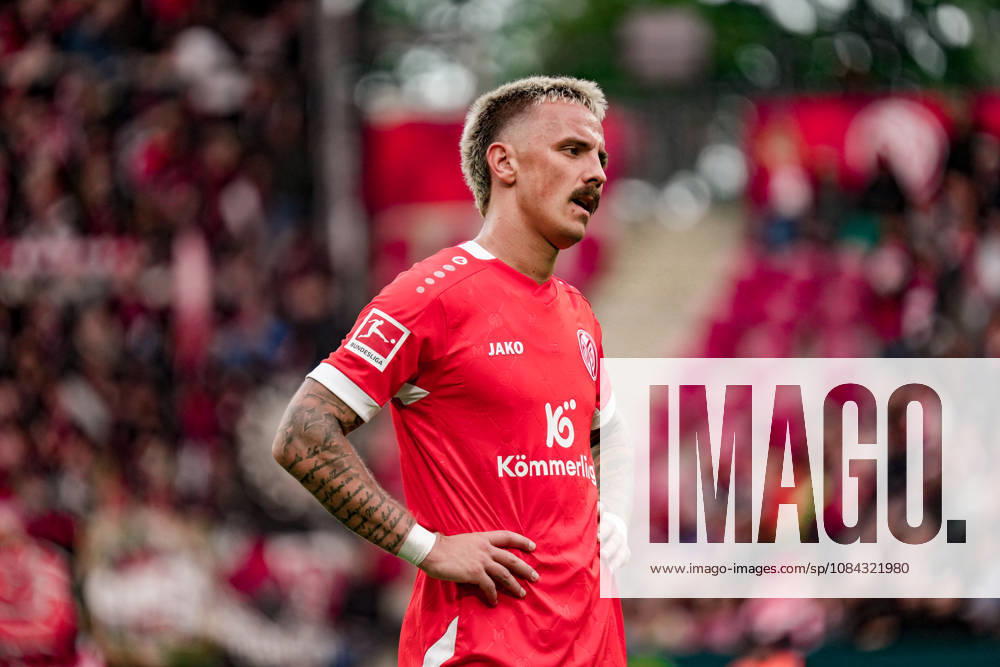 Deutschland: Fussball Saison 2026 2027 , 1. Bundesliga , 5. Spieltag , 1. FSV Mainz 05 vs. Bayer 04 Leverkusen - MEWA-Arena (Mainz) : Phillip Tietz (1. FSV Mainz 05, 9) Mimik, Gesichtsausdruck, Emotion Mainz MEWA-Arena Deutschland Germany