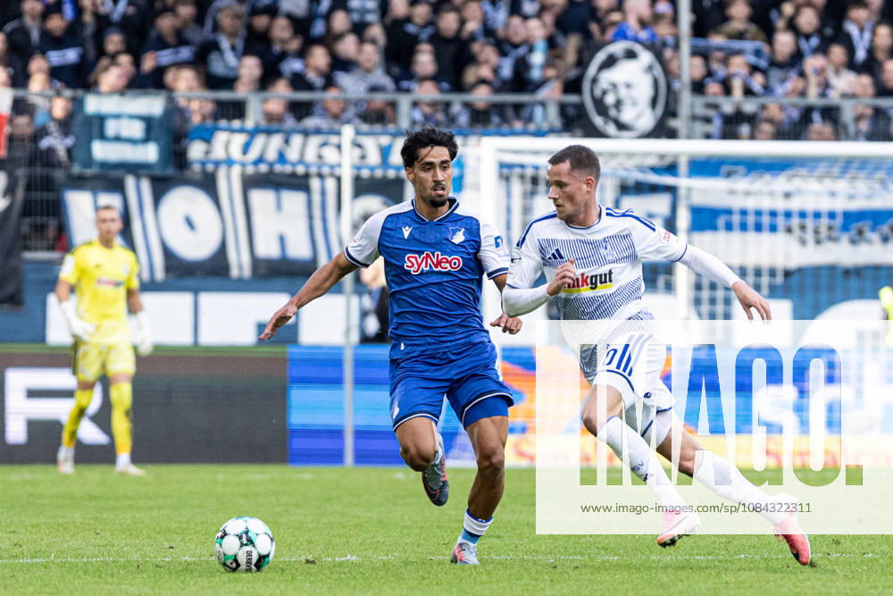 3.Liga: MSV Duisburg TSG Hoffenheim II; 10.10.2026 Yasin Zor (TSG Hoffenheim II, 10), Christian Viet (MSV Duisburg, 10) 3.Liga 8.Spieltag: MSV Duisburg TSG Hoffenheim II; Schauinsland-Reisen-Arena, Duisburg, 10.10.2026 DFB regulations prohibit any use of photographs as image sequences and or quasi video.